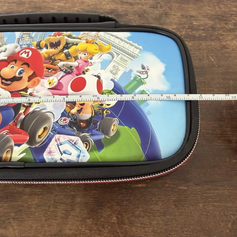 Nintendo Switch‎ Mario Kart Travel Carry Case Hard Shell Mario Luigi Peach